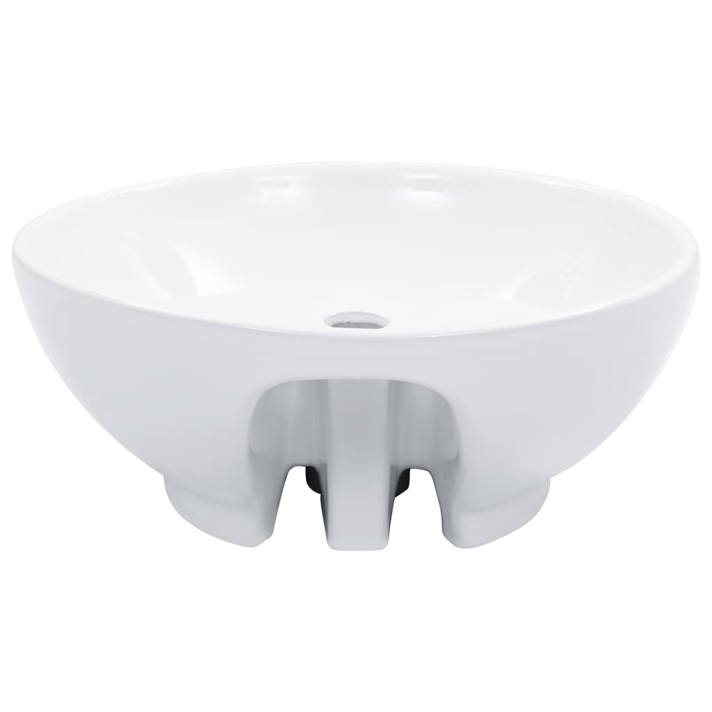 Berkfield Wash Basin with Overflow 46.5x18 cm Ceramic White