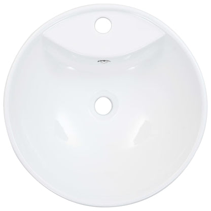 Berkfield Wash Basin with Overflow 46.5x18 cm Ceramic White