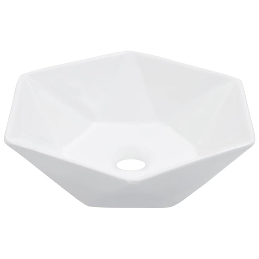Berkfield Wash Basin 41x36.5x12 cm Ceramic White
