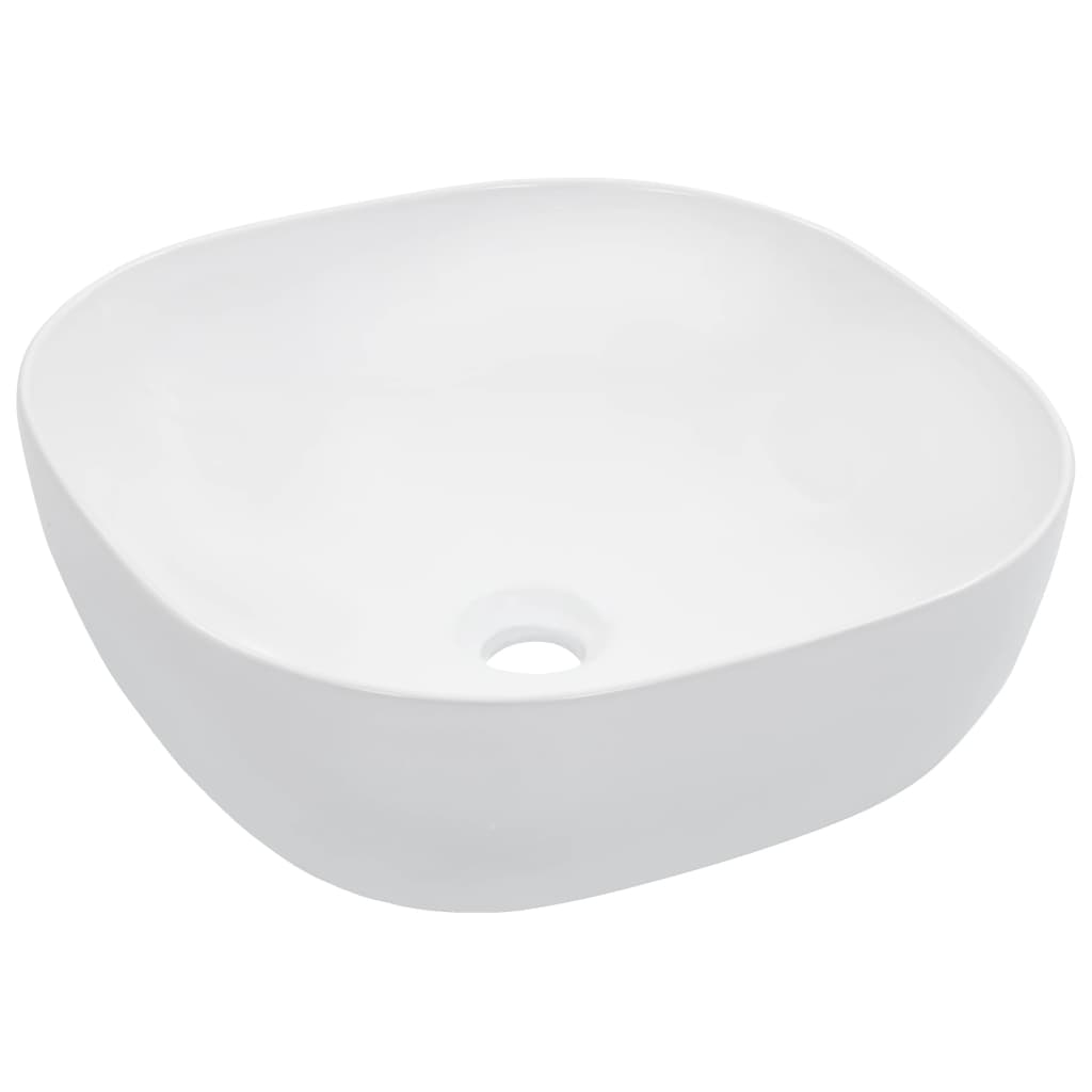 Berkfield Wash Basin 42.5x42.5x14.5 cm Ceramic White