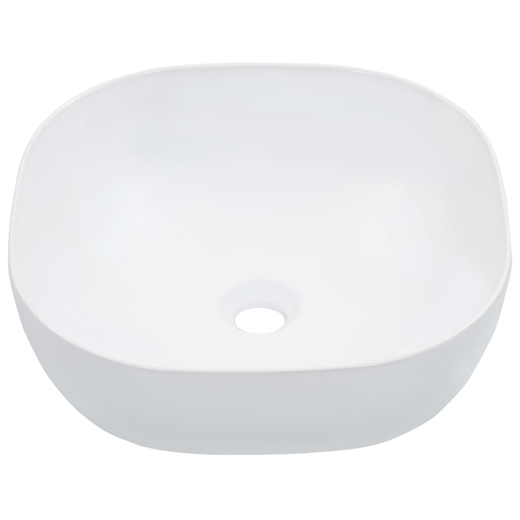 Berkfield Wash Basin 42.5x42.5x14.5 cm Ceramic White