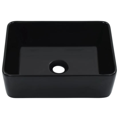 Berkfield Wash Basin 40x30x13 cm Ceramic Black