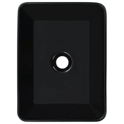 Berkfield Wash Basin 40x30x13 cm Ceramic Black