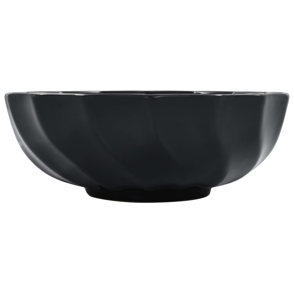 Berkfield Wash Basin 46x17 cm Ceramic Black