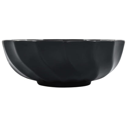 Berkfield Wash Basin 46x17 cm Ceramic Black