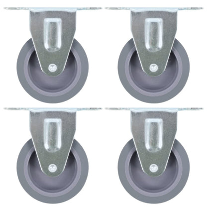 Berkfield Fixed Casters 4 pcs 75 mm