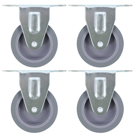 Berkfield Fixed Casters 4 pcs 75 mm