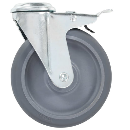Berkfield Bolt Hole Swivel Casters 4 pcs 125 mm
