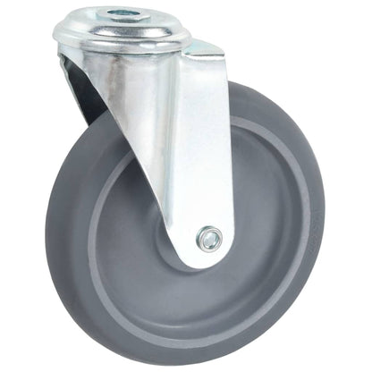 Berkfield Bolt Hole Swivel Casters 4 pcs 125 mm
