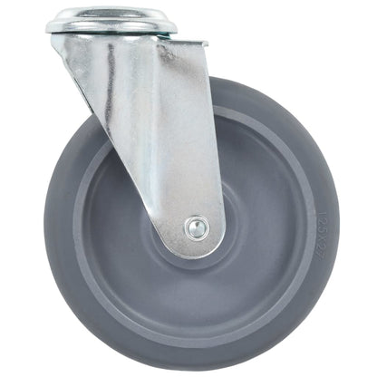Berkfield Bolt Hole Swivel Casters 4 pcs 125 mm