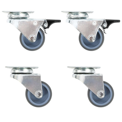 Berkfield Twin-wheel Swivel Casters 4 pcs 50 mm