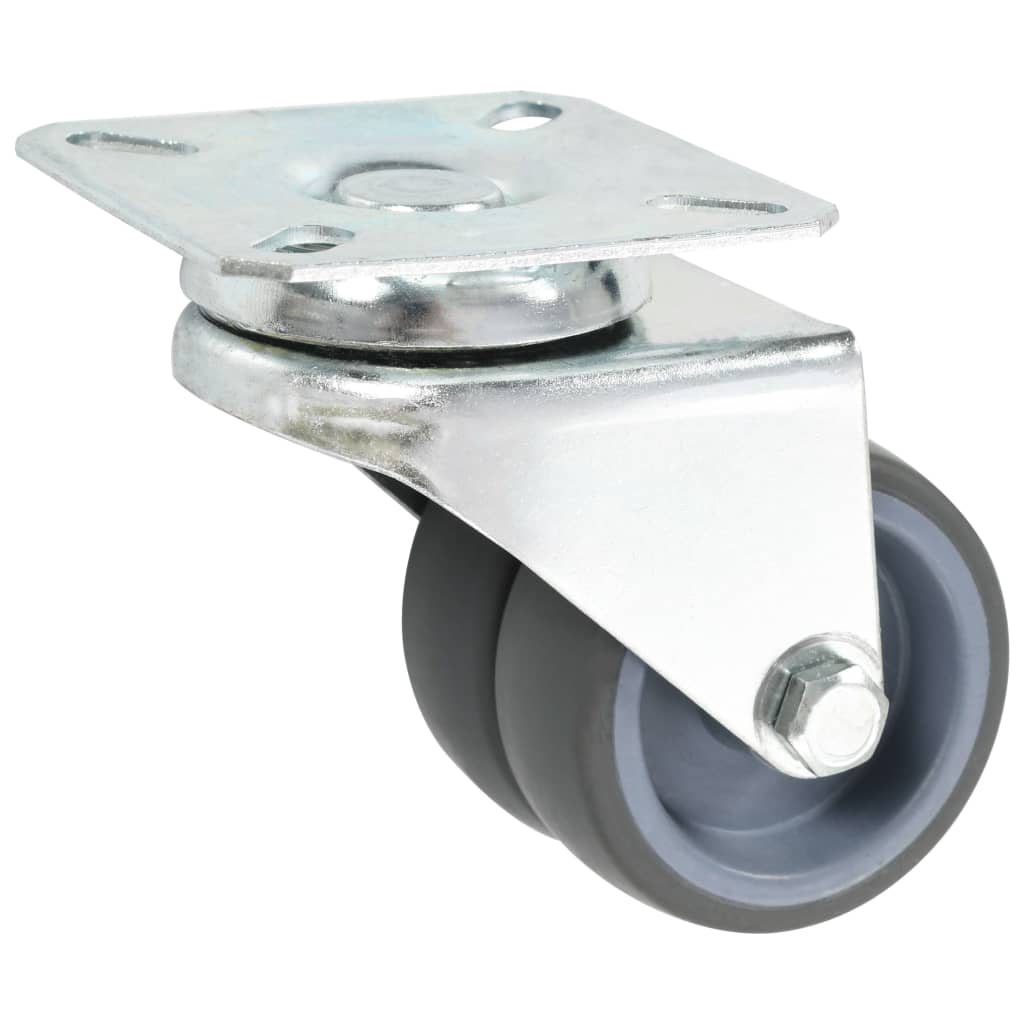 Berkfield Twin-wheel Swivel Casters 4 pcs 50 mm