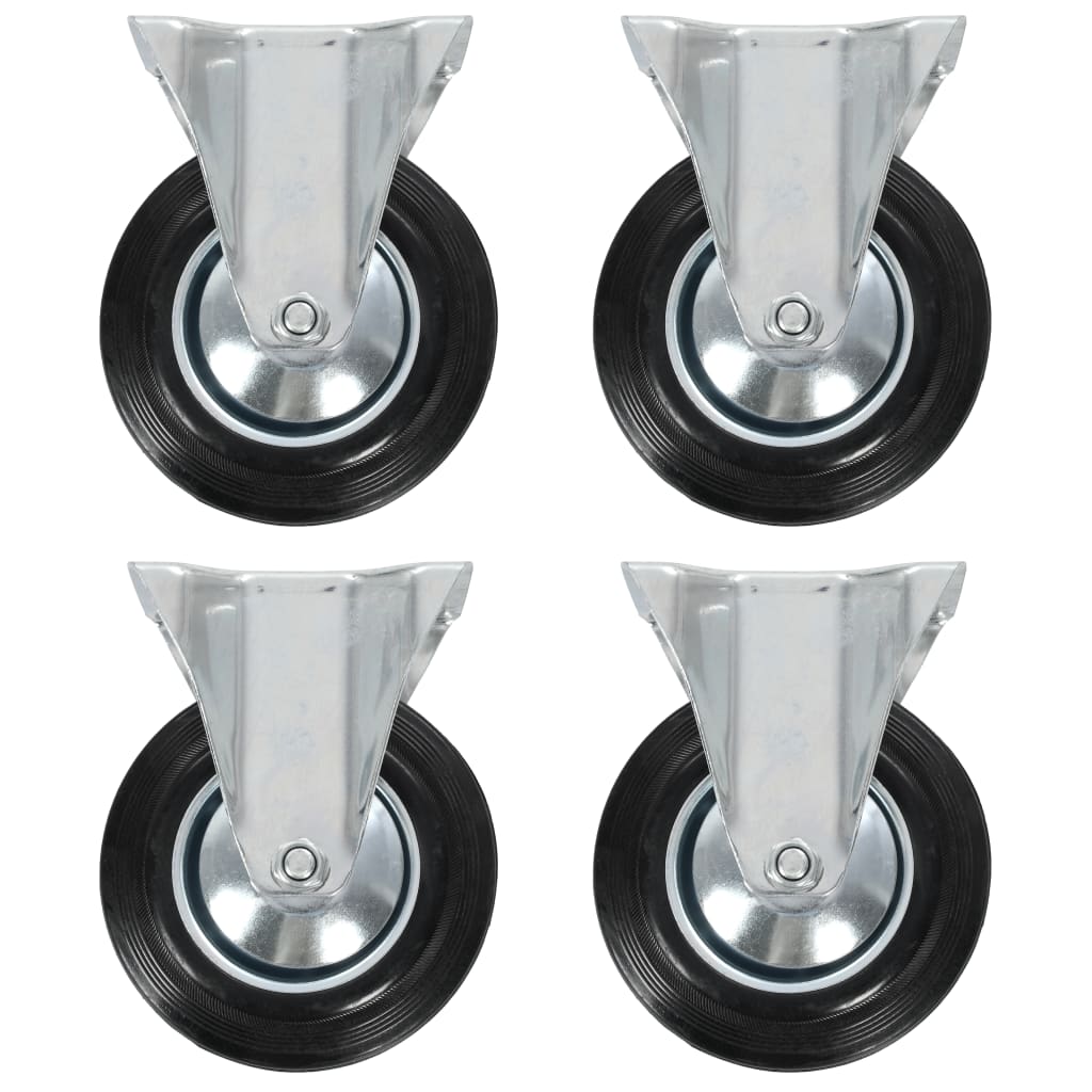 Berkfield Fixed Casters 4 pcs 160 mm