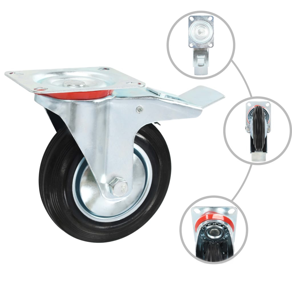 Berkfield Swivel Casters 4 pcs 160 mm