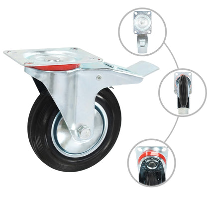 Berkfield Swivel Casters 4 pcs 160 mm