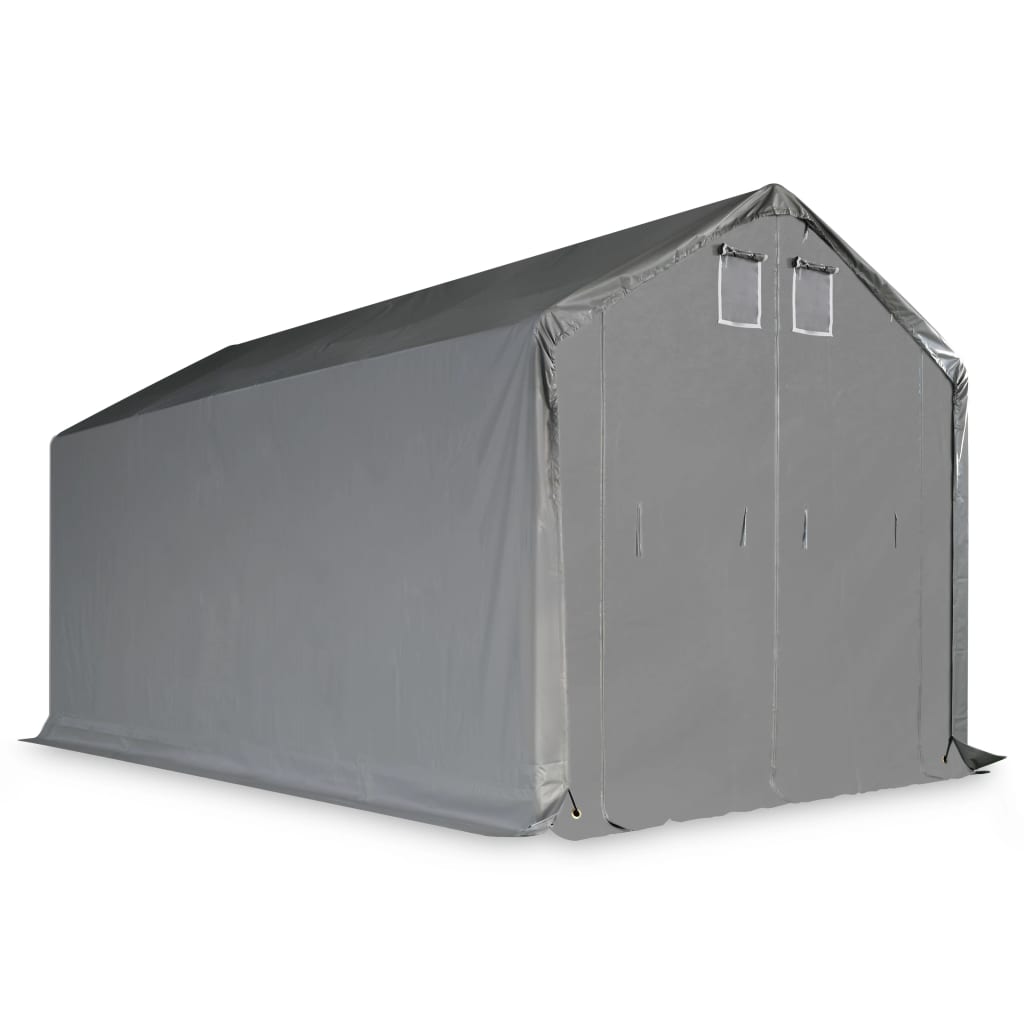 Berkfield Storage Tent Fabric PVC 3x6 m Grey