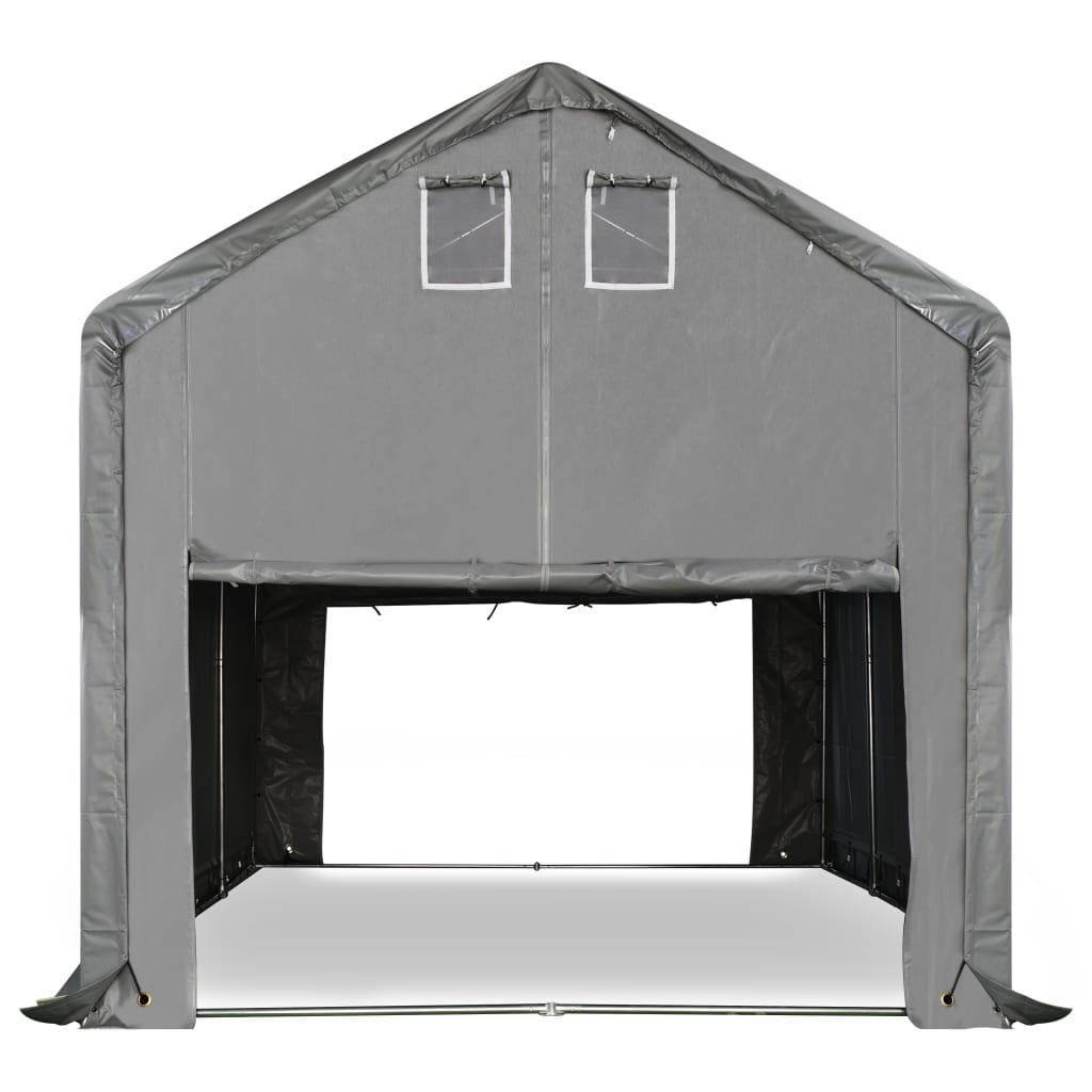 Berkfield Storage Tent Fabric PVC 3x6 m Grey