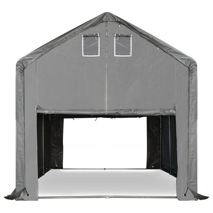Berkfield Storage Tent Fabric PVC 3x6 m Grey