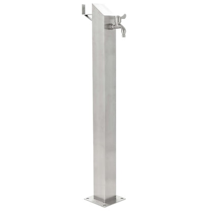 Berkfield Garden Water Column Stainless Steel Square 95 cm