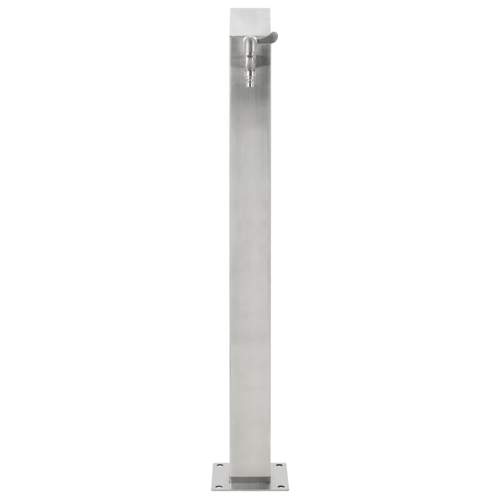 Berkfield Garden Water Column Stainless Steel Square 95 cm