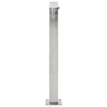 Berkfield Garden Water Column Stainless Steel Square 95 cm