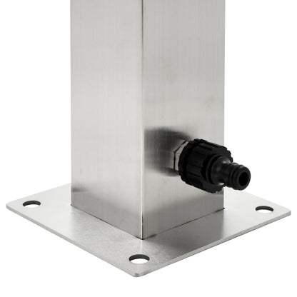 Berkfield Garden Water Column Stainless Steel Square 95 cm