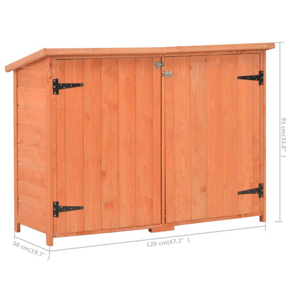 Berkfield Garden Storage Shed 120x50x91 cm Wood
