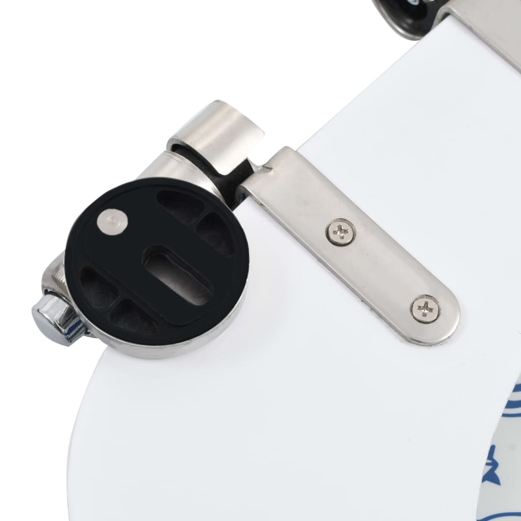 Berkfield WC Toilet Seat with Soft Close Lid MDF Porcelain Design