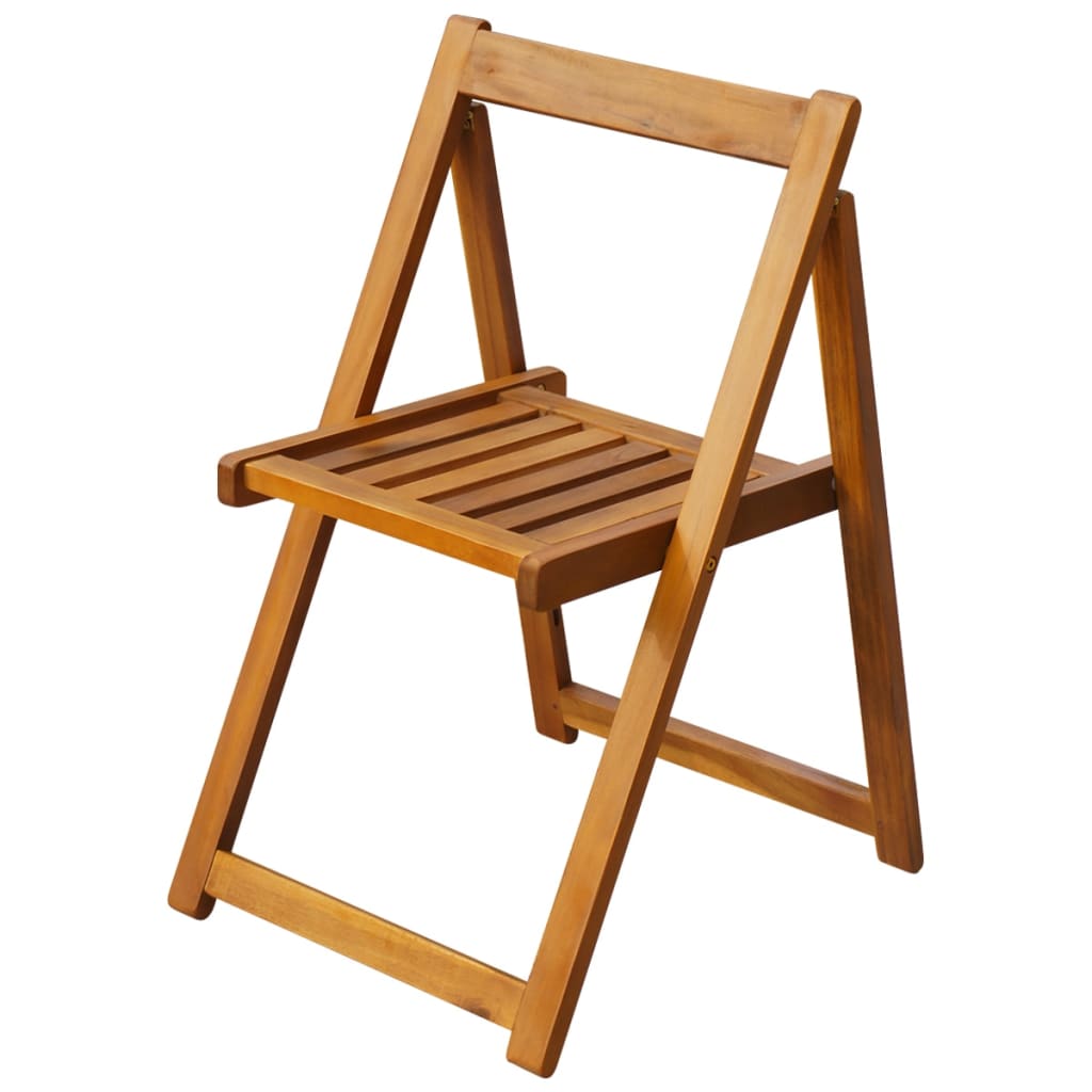 Berkfield 5 Piece Folding Outdoor Dining Set Solid Acacia Wood