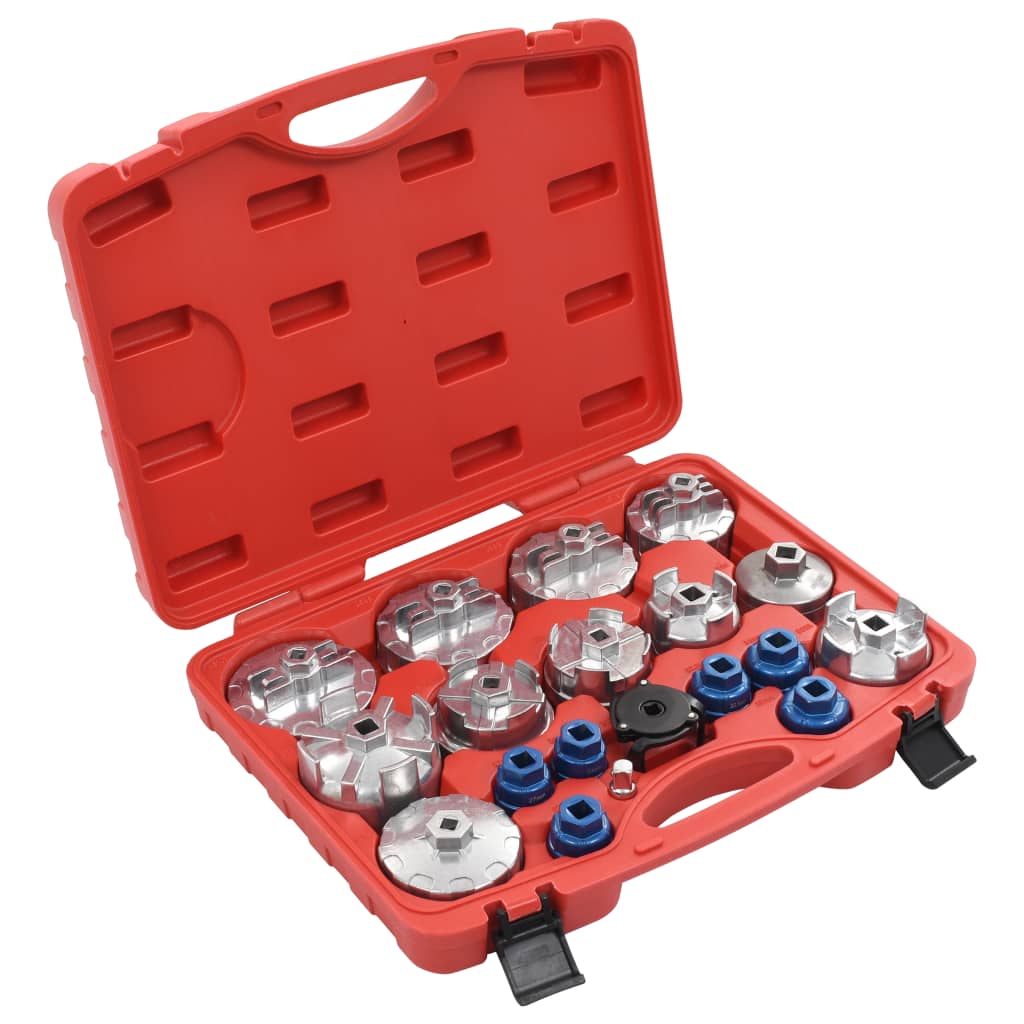 Berkfield 19 Piece Oil Filter Cap Set