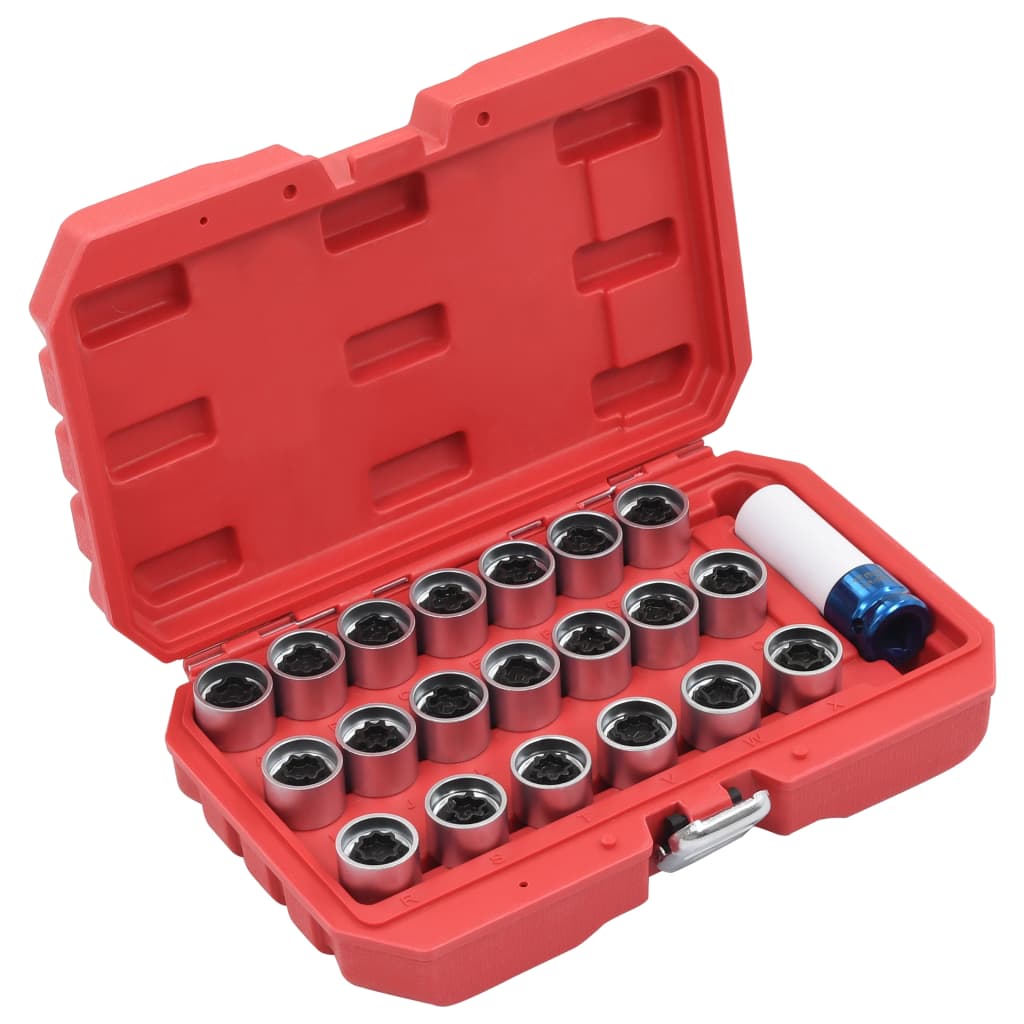 Berkfield 21 Piece Wheel Lock Tool Set for Audi
