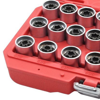 Berkfield 21 Piece Wheel Lock Tool Set for VAG