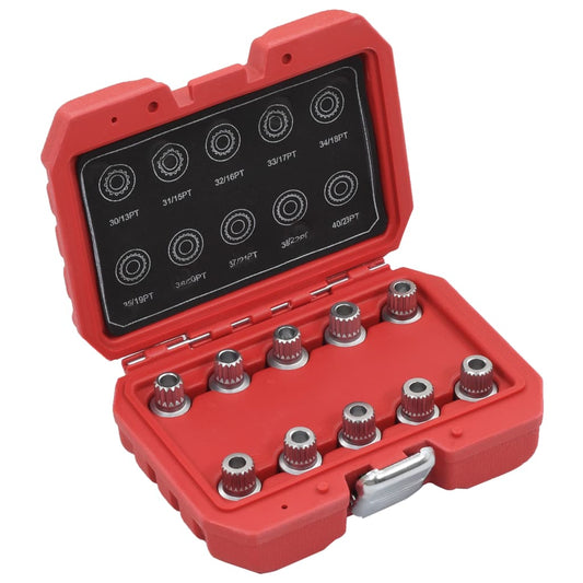 Berkfield 10 Piece Locking Wheel Nut Key Set for BMW