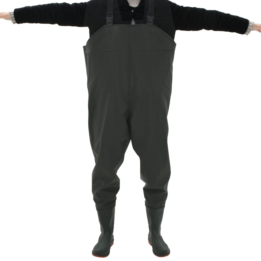 Berkfield Wading Pants with Boots Green Size 38