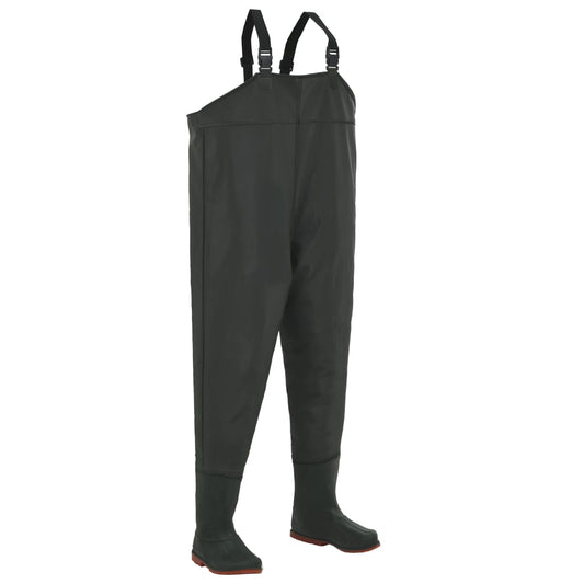 Berkfield Wading Pants with Boots Green Size 43