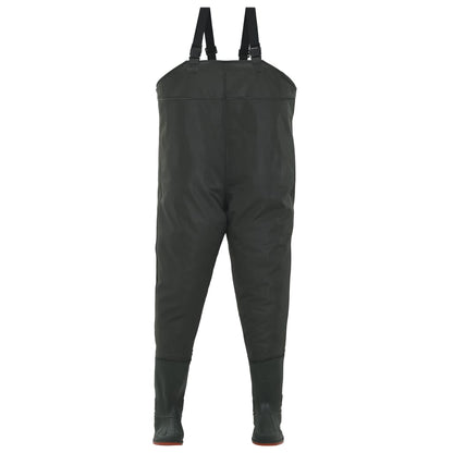 Berkfield Wading Pants with Boots Green Size 43