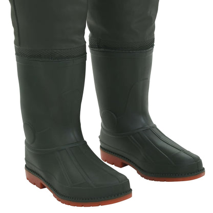 Berkfield Wading Pants with Boots Green Size 43