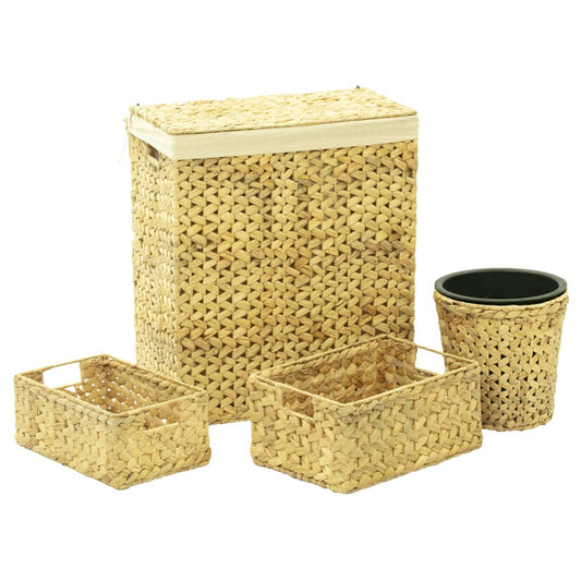Berkfield 4 Piece Bathroom Set Water Hyacinth