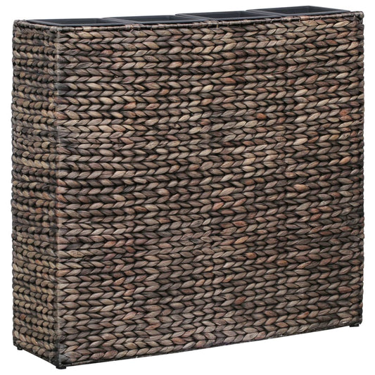 Berkfield Garden Raised Bed with 4 Pots Water Hyacinth Brown