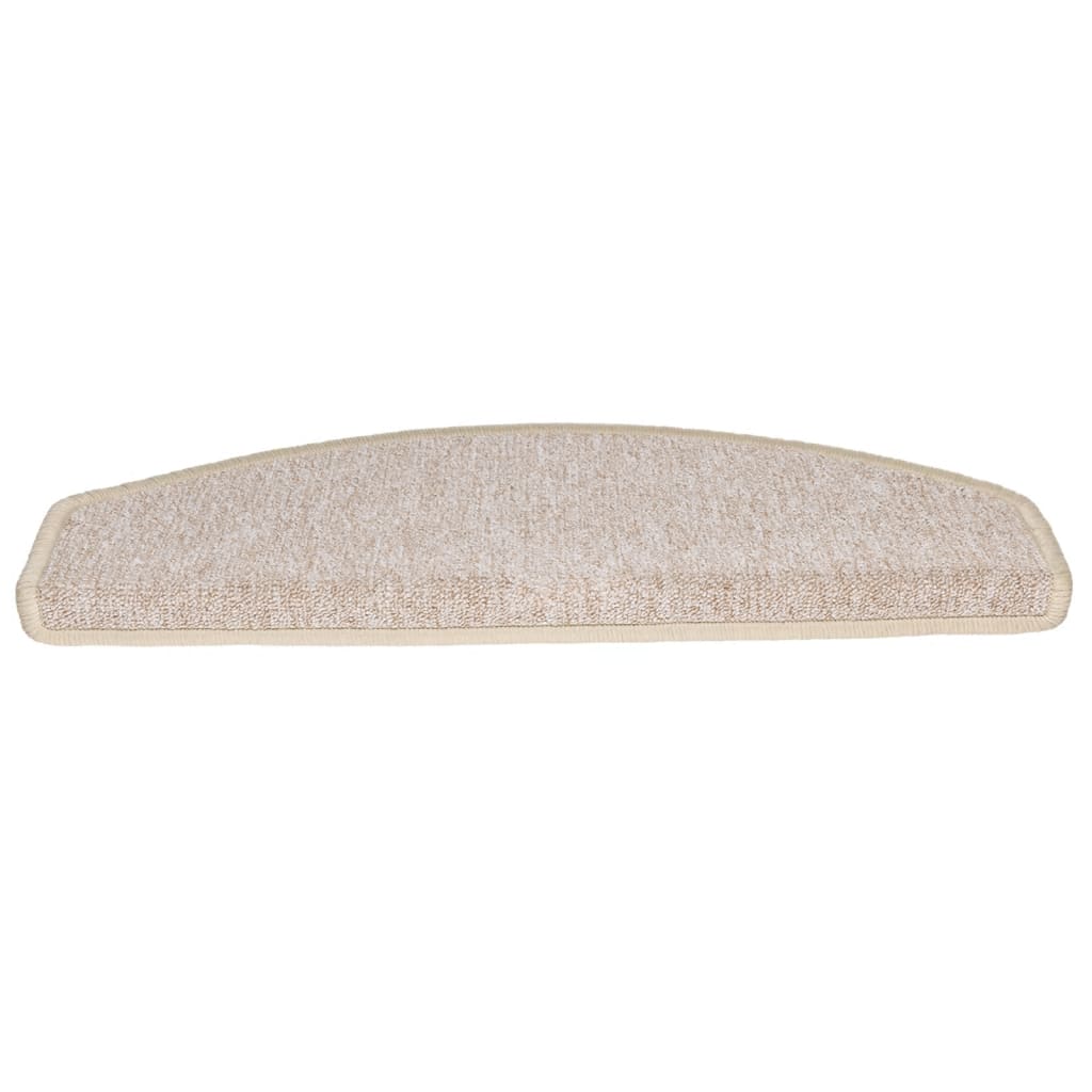 Berkfield Carpet Stair Treads 15 pcs Taupe 65x24x4 cm