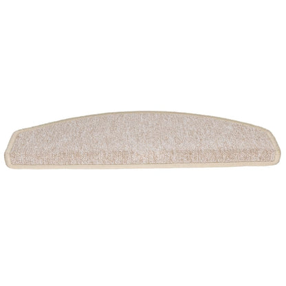 Berkfield Carpet Stair Treads 15 pcs Taupe 65x24x4 cm