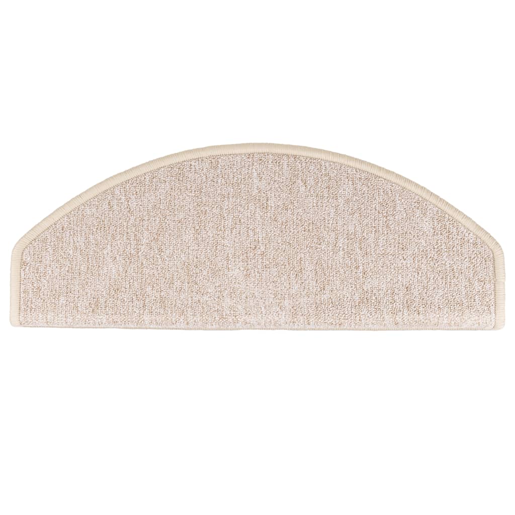 Berkfield Carpet Stair Treads 15 pcs Taupe 65x24x4 cm