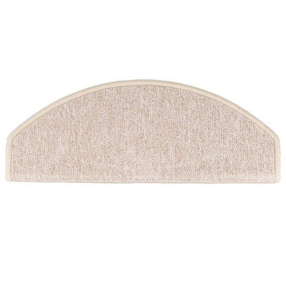 Berkfield Carpet Stair Treads 15 pcs Taupe 65x24x4 cm