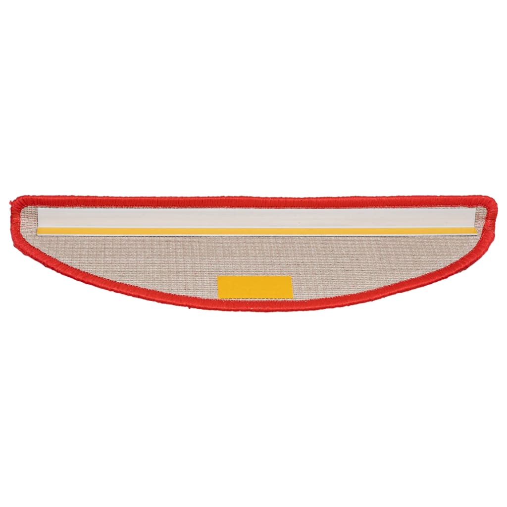 Berkfield Carpet Stair Treads 15 pcs Red 56x17x3 cm