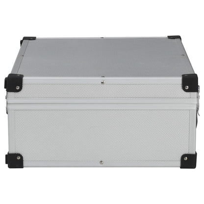 Berkfield Tool Suitcase 46x33x16 cm Silver Aluminium