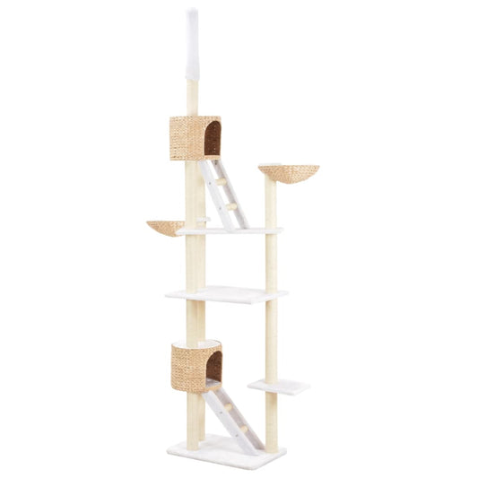 Berkfield Cat Tree with Sisal Scratching Post Seagrass