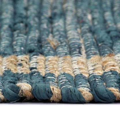 Berkfield Handmade Rug Jute Blue 120x180 cm