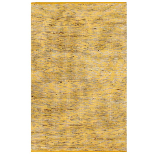 Berkfield Handmade Rug Jute Yellow and Natural 80x160 cm
