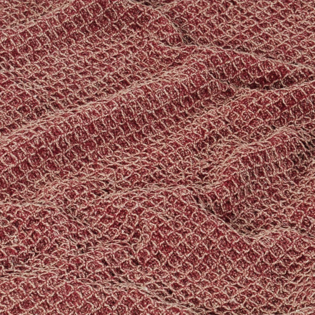 Berkfield Throw Cotton 160x210 cm Burgundy