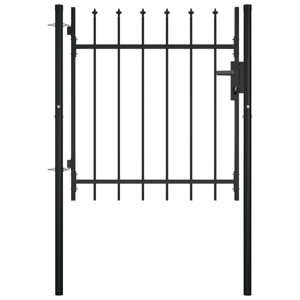 Berkfield Door Fence Gate with Spear Top 100x75 cm